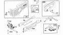Muffler Electrical Diagram and Parts List for 123882-3420-01  Briggs and Stratton Engine